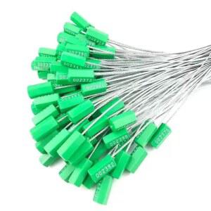 레드20CM100줄 화물 트레일러 컨테이너 봉인씰 와이어 10 컨테이너씰