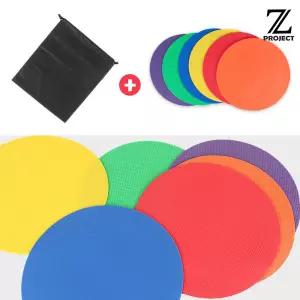 프로젝트Z 원마커 세트 6매 kc인증 인쇄가능체육용교구 실내 라운드바커 색깔놀이 숫자 기타활동 스포츠완