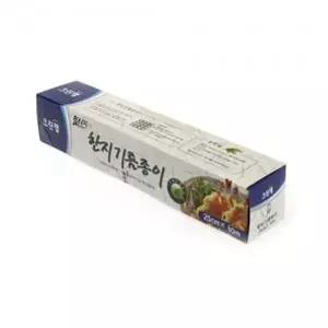 기름 종이 한지 튀김 구이 요리 깔개 기름 종이 25x10 유산지