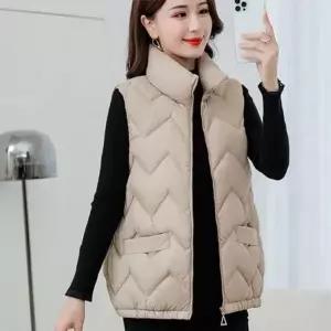 겨울용 베스트 보온성 가벼운 패딩조끼 프리미엄 여성용방한코트