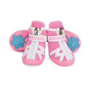 신발 핑크 4호 애견운동화 개양말 양말미끄럼방지 여름신발 양말