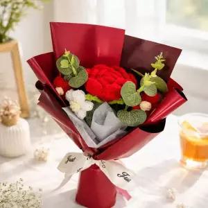 졸업식 조화 꽃다발 꽃상자 뜨개꽃다발 학예회 졸업식 입학식