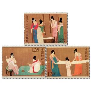 2013-8, 중국 당나라 그림(옷을 씻으세요). 미니어처 시트 . 우표 , 수집품