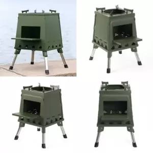 접이식 화목난로 26x34cm 카키 미니화목난로 캠핑용화목난로