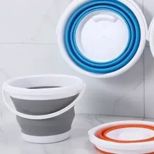 접이식 원형 바스켓 물통 중형 5L 접이식양동이 다용도