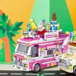 블록조립 아이스크림트럭 만들기 유치원블록 블럭교구