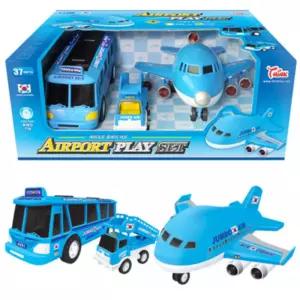 에어포트플레이세트비행기 공항택시 리무진버스 자동차장난감 씽크