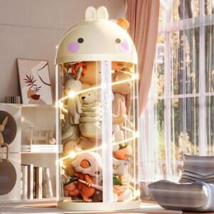 인형 정리함 원통형 세로형 플라스틱 보관통 기저귀 솜깅이 정리 인형보관함