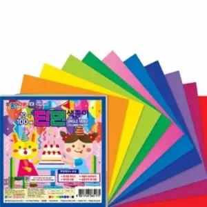 단면 색종이(10색100매) 노인종이접기 소근육발달