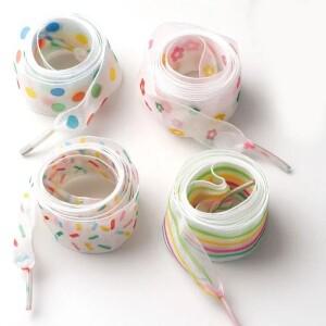 패션 쉬폰 원사 신발 끈 2.5cm 더 넓은 플랫 실크 운동화 용 로프 100/120/140/160CM 액세서리