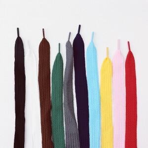 1쌍 2cm 더 넓은 끈 운동화 플랫 신발 패션 로프 100/120/140/160CM 액세서리 10 색