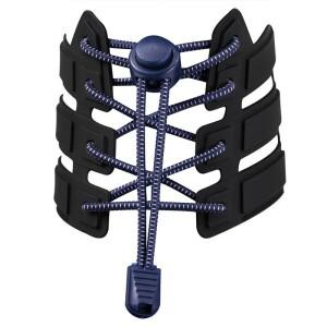 노타이 플라스틱 강력한 잠금 신발끈 운동화, 탄성 라운드 끈, 성인 및 노인용, 모든 것에 맞는 한 가지