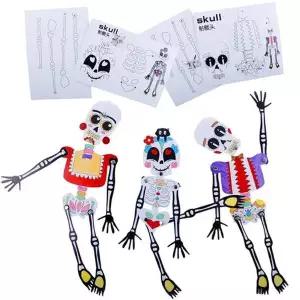 할로윈 종이관절인형소 (10개 묶음) 종이장식 할로윈장식 파티