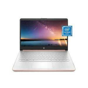 14-dq0030nr 14 노트북, 인텔 셀러론 N4020, 4GB RAM, 64GB 스토리지, 14인치 마이크로 엣지 HD 디스플레이, 윈도우 11 홈, 얇고 휴대하기, 4K 그래픽, 마이크로소프트 365 1년(2021년, 페일 로즈 골드)