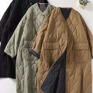 아우얼스룸 11번가 롱패딩 그린 경량 퀼팅 아우터 L 카키 여성 점퍼 누빔 깔