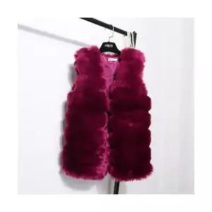 와칸다 여성 여친 코트 가죽무스탕 추동 페이크퍼 하프 슬림여우털 베스트 KKE3