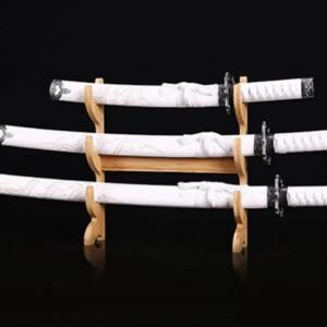 카타나 스탠드 지지대 거치대 나무 검 보관 랙 디스플레이, 실제 일본 사무라이 세이버 집 장식, 4 층