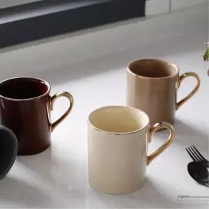 [마이모노샵][마이모노샵] 홈카페 디저트 소품 골드손잡이 음료 커피 머그잔 컵 차컵 (17307415)