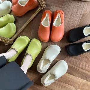 [SZ0B463]안감 겨울 슬리퍼 경량 키높이 단화 투웨이