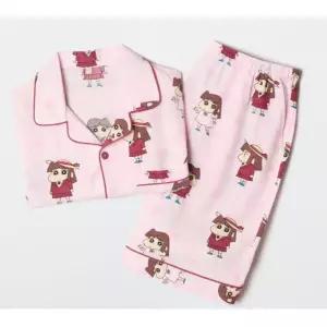 스파오 짱구는못말려 캐릭터 귀여운 여름 반팔 파자마 잠옷세트