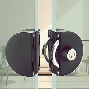 필우커머스 상가 사무실 세트 유리문 보조키 도어락 QWFG2ZBD