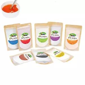 미술놀이 디오메 에코 매직 파우더 8색 세트/건강한/친근한/색깔/변신/요술/마술/미술/선명한/맑은/지퍼백