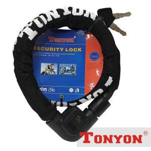 [2개구성] 톤욘2171 페브릭 오토바이 와이어락 대 자전거락 줄 자전거열쇠 자물쇠 KWFHW9DU