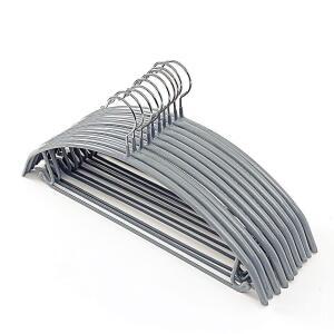 와이셔츠 코트 옷 걸이 10P세트 남방 그레이 상하 p 이시아르 정리 어깨뿔방지 실크 겉 논슬립 HWBFB286