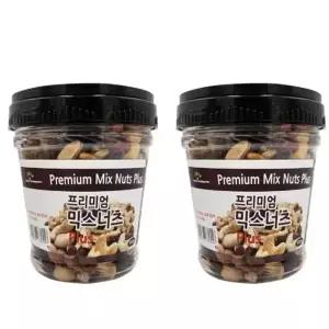 굿모닝너츠 프리미엄 믹스넛 플러스 2통 총1kg내외