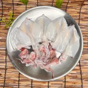 부드러운식감 술안주 깨끗하게 손질된 제주산 손질 한치 500G 간편 한치회 통찜