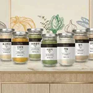 국내산 천연조미료가루 모음 표고버섯 시금치 마늘 멸치 브로콜리 단호박 무염유아식 아기굴소스