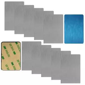 양면테이프 부착용 가로 보조철판 스틸 세로 두께 슬림사각대형 세트 스텐 자석거치대 6.3cm 4cm 0.4T 10개