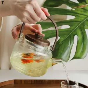 TC 이든 내열유리 직화 주전자 증류식 티포트 1L D타입