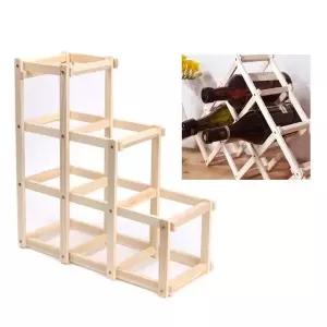 TC 접이식 우드와인랙6홀 와인렉 와인거치대 와인렉