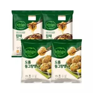 (e)CJ 비비고 도톰 동그랑땡 560g x2개 + 잡채 644g x2개