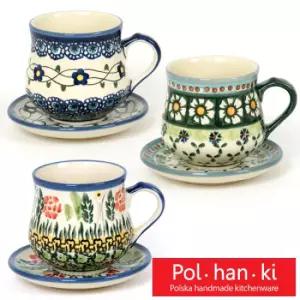 [폴핸키] 폴란드그릇 웨이브 머그잔세트(패턴3종 선택1)