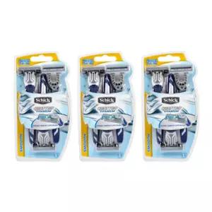 쉬크 쿼트로4 티타늄 휴대용 면도기 3입, 3개