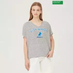 베네통 오션 자수 티셔츠 BATS72431