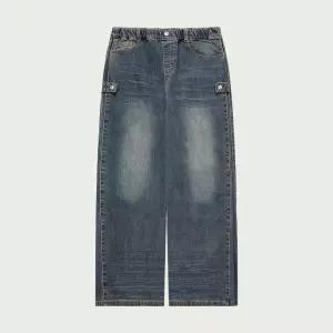 [롯데백화점]행텐 여아 풀밴딩 사이드턱 와이드 데님팬츠 14540 155 804 10