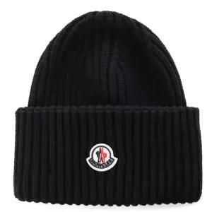 [몽클레르]몽클레어 로고패치 골지 도톰 니트비니/3B00003 M1127 999