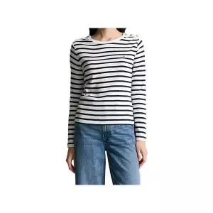 타미힐피거 TOMMY HILFIGER 골드 버튼 롱 슬리브 T22F7TTO053WT10FK 308801