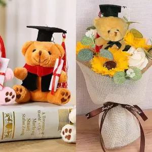 [셀러에이드]졸업식 학사모 인형 기념 꽃다발 장식 단체 선물 수료 축하 캐릭터