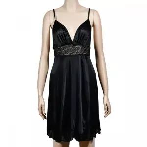 레이스 장식 롱 슬립 드레스 여성용 슬립웨어