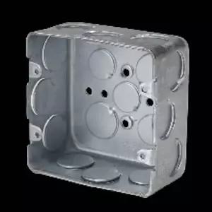 전기 철 매입박스 사각 스위치 2개용 54mm 3홀 스틸 배관 부속 설비