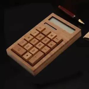 [문구/오피스] 12자리 원목계산기 일반계산기 마트계산기