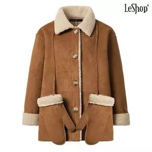 르샵 정상가:199,000원 스웨이드 양털 무스탕 자켓 DO4JK007A 1211298