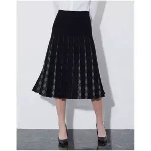 올리비아로렌 꽃무늬 자카드 스커트_VOCDK4S1121