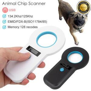 휴대용 동물 마이크로칩 리더 OLED 디스플레이 EMID FDX-B(ISO1178485) 칩 스캐너 충전식