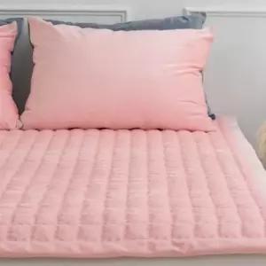 침대패드 극세사 사각누빔 슈퍼싱글 고정밴드 매트리스 패드