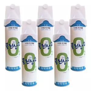 클린오투 휴대용 산소캔 816ml 5캔 순수산소 응급용